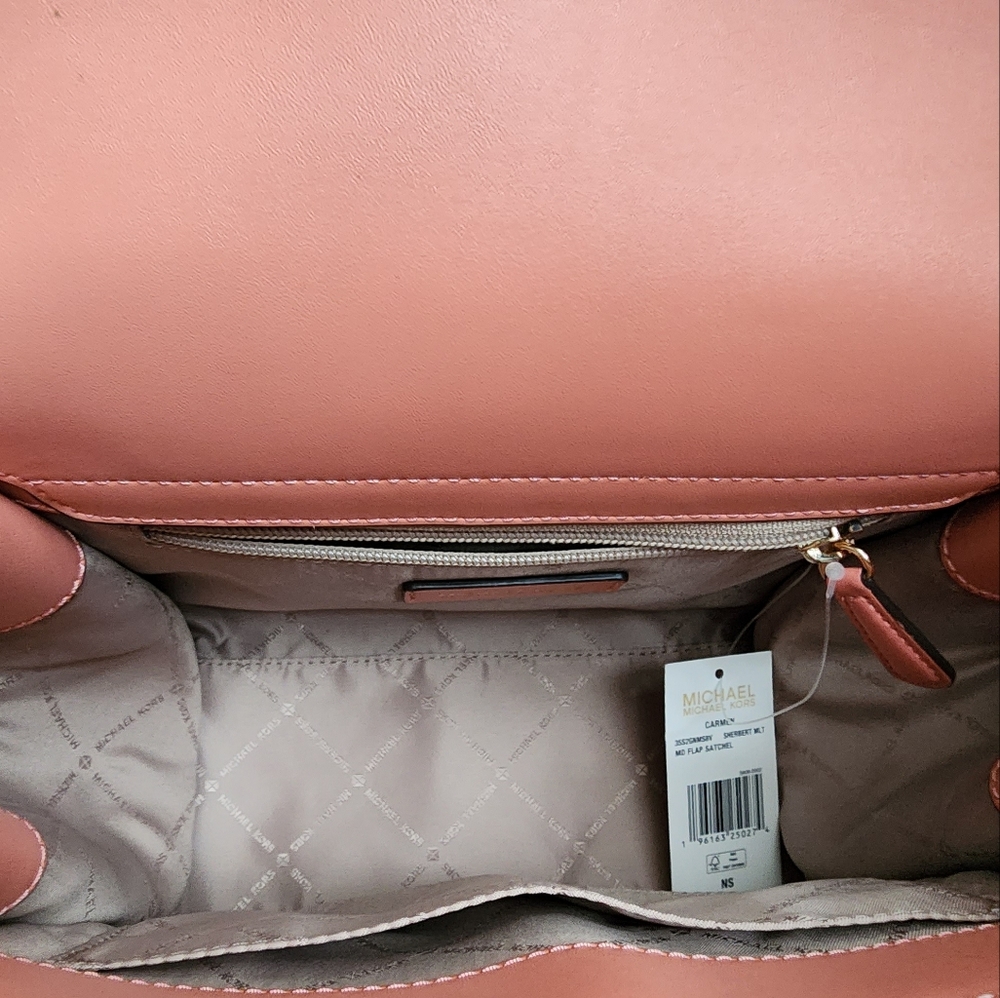 Michael Kors Carmen Logo Medium Satchel - Picture 5 of 8